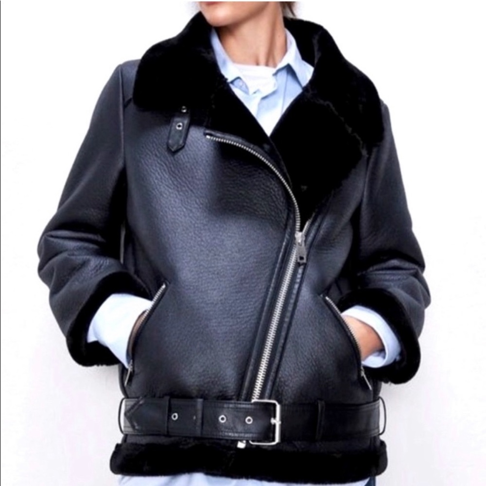 Zara Double Faced Biker Jacket